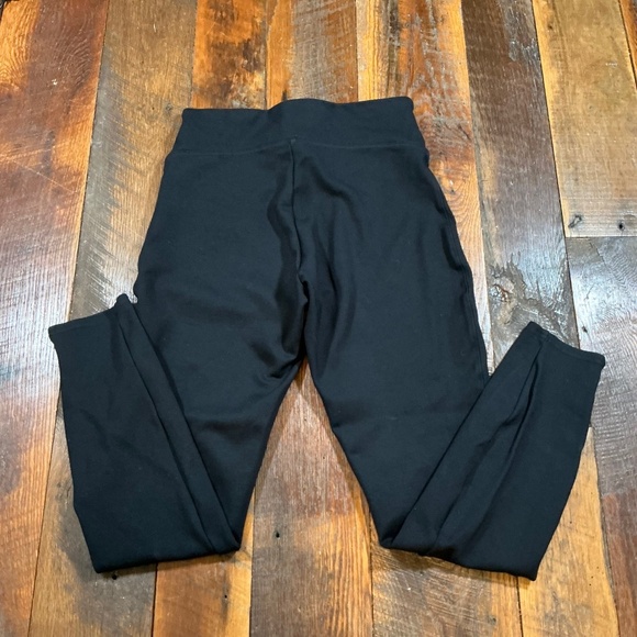 Spanx Faux Leather Leggings Black High Rise Shaping Pants Size Large - Picture 2 of 9